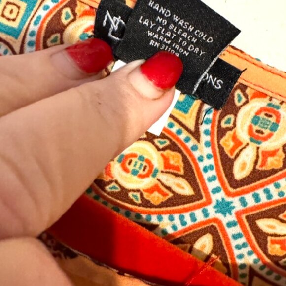 ❤️GORGEOUS PRINT BLOUSE w/WIDER SLEEVES SMALL - Picture 5 of 6